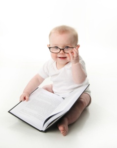 baby loves reading